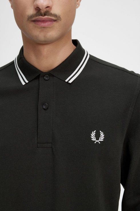 Polo Uomo M3636 con bordini in contrasto Blu caramello Fred Perry- Francavilla Moda